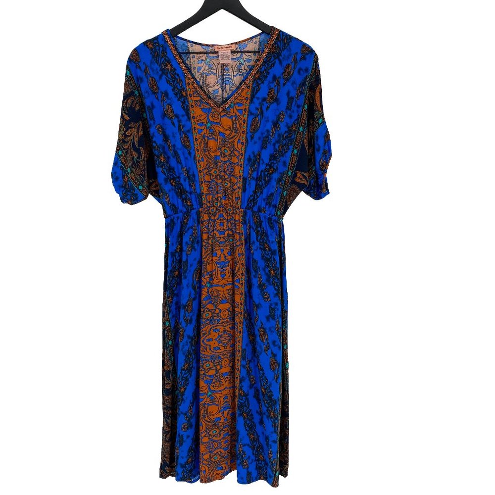 FLYING TOMATO Mixed Print Bohemian Dress
